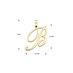 Anhänger Buchstabe 14K Gelbgold