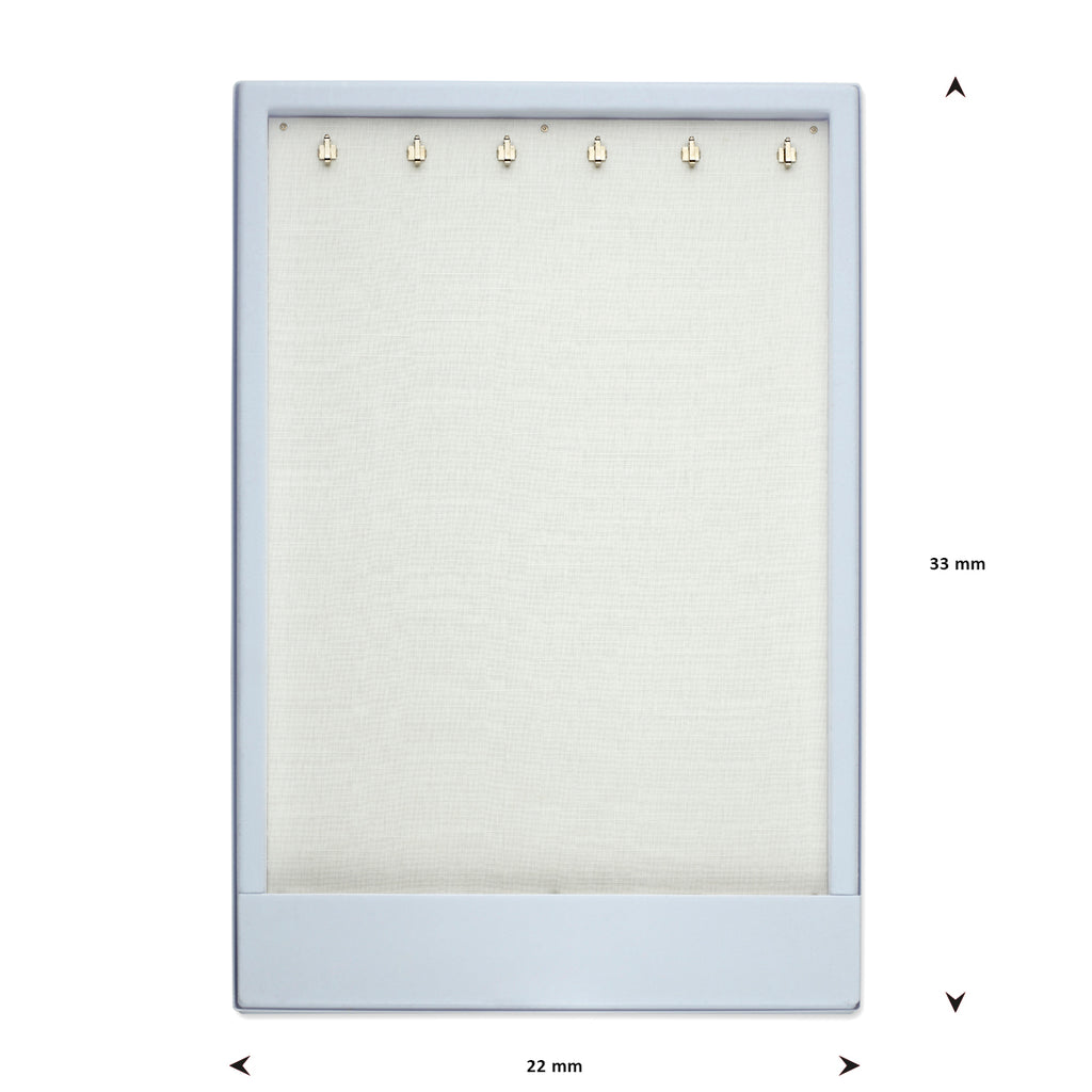 opmaaktray carrousel 330 x 220 mm wit met zilverkleurige haakjes pos materialen