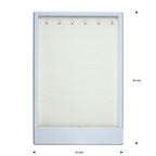 opmaaktray carrousel 330 x 220 mm wit met zilverkleurige haakjes pos materialen