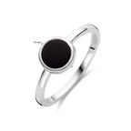 Ring Onyx Silber rhodiniert