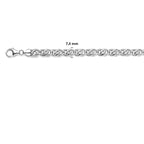 valkenoog 7,4 mm zilver wit