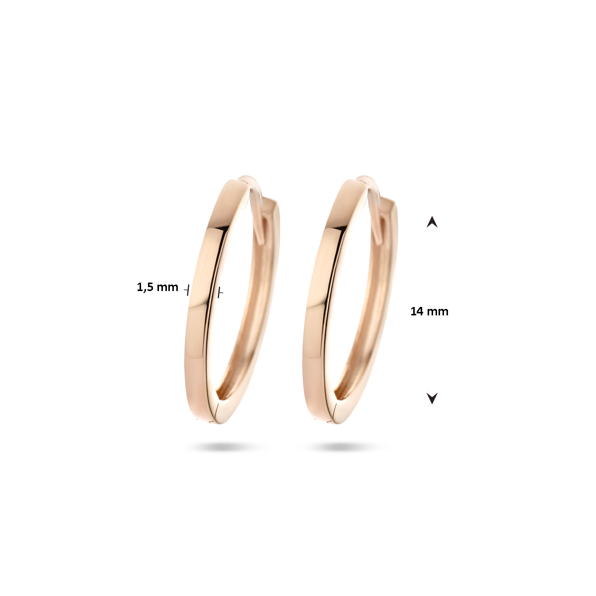 Kreolen 14K Roségold
