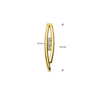 hanger diamant 0.10ct h si 14K geelgoud