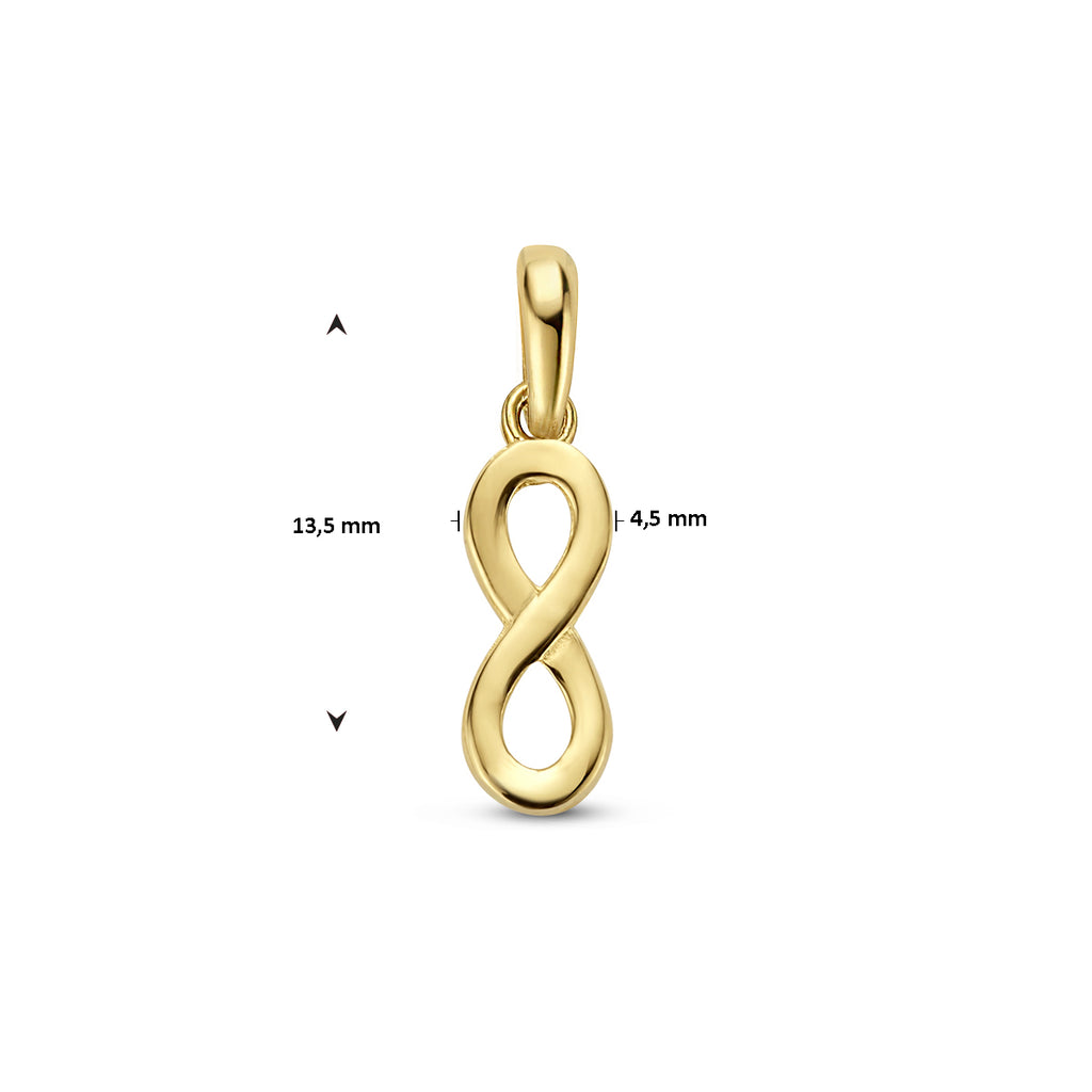 hanger infinity 14K geelgoud