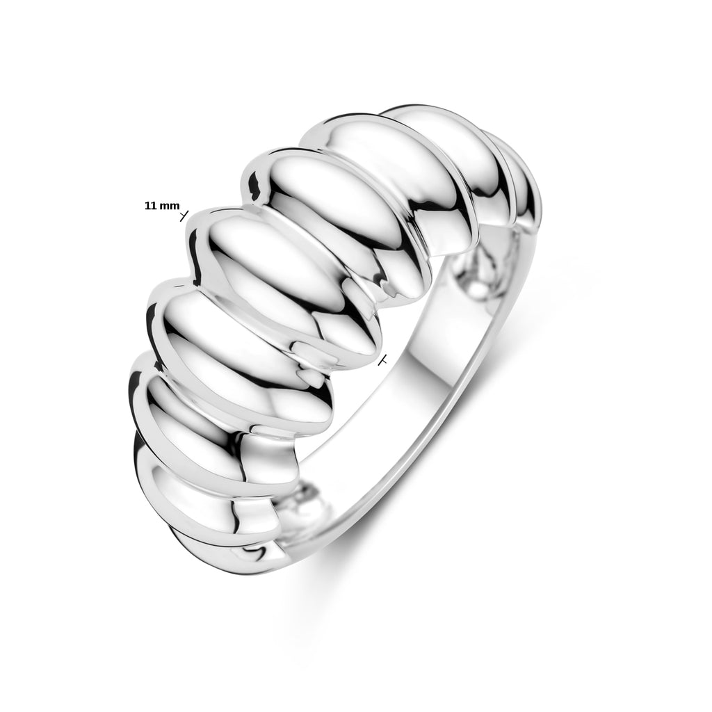 ring balloon zilver gerhodineerd