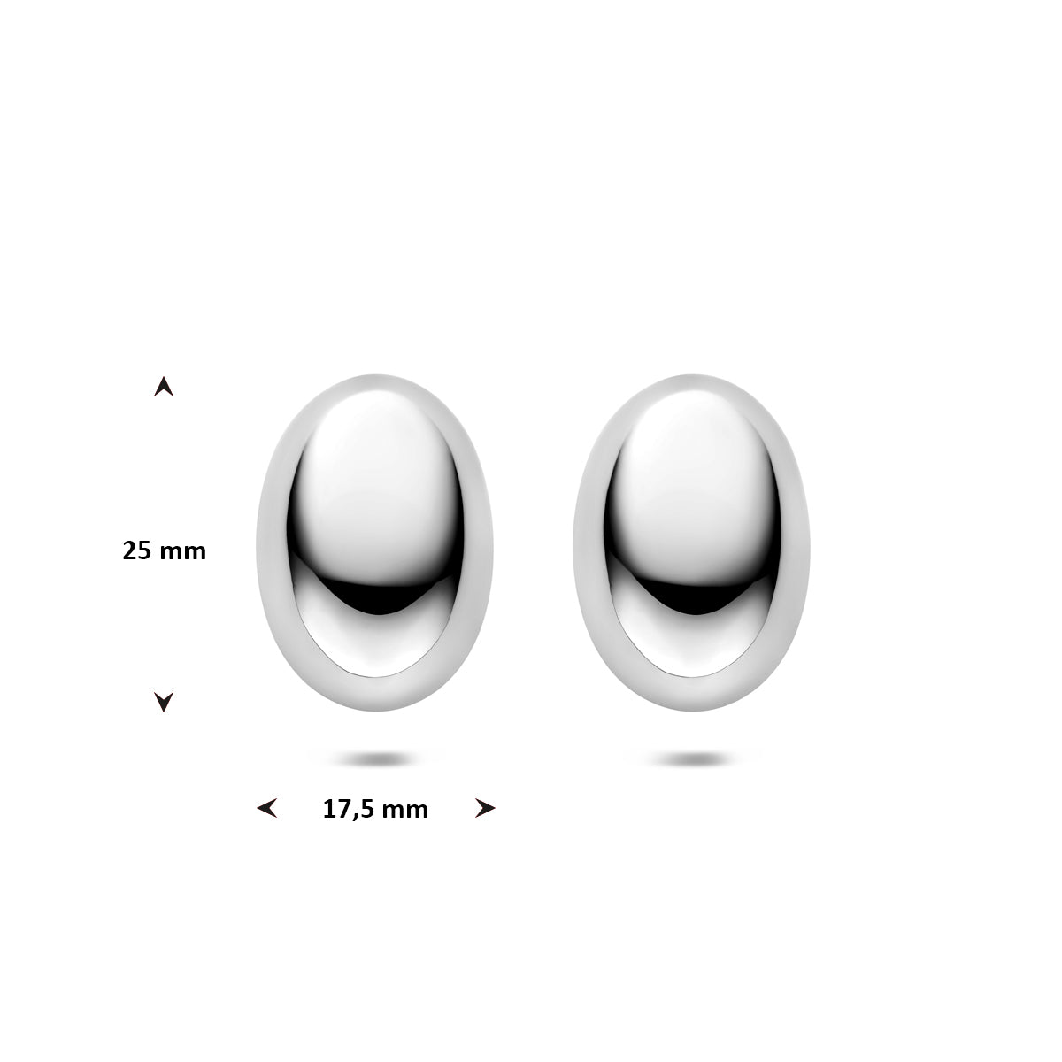 Ohrstecker 25 mm Edelstahl