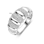 Ring Zirkonia Silber rhodiniert