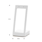 oorsieraden standaard wit 91 x 40 x 40 mm pos materialen