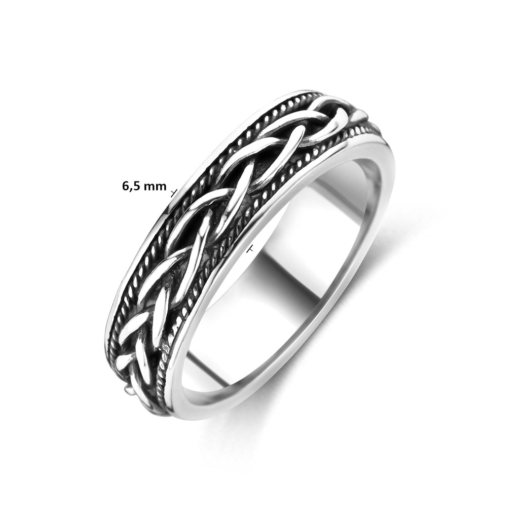 ring oxi zilver geoxideerd