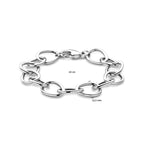 Armband 12,5 mm 19 cm Silber rhodiniert