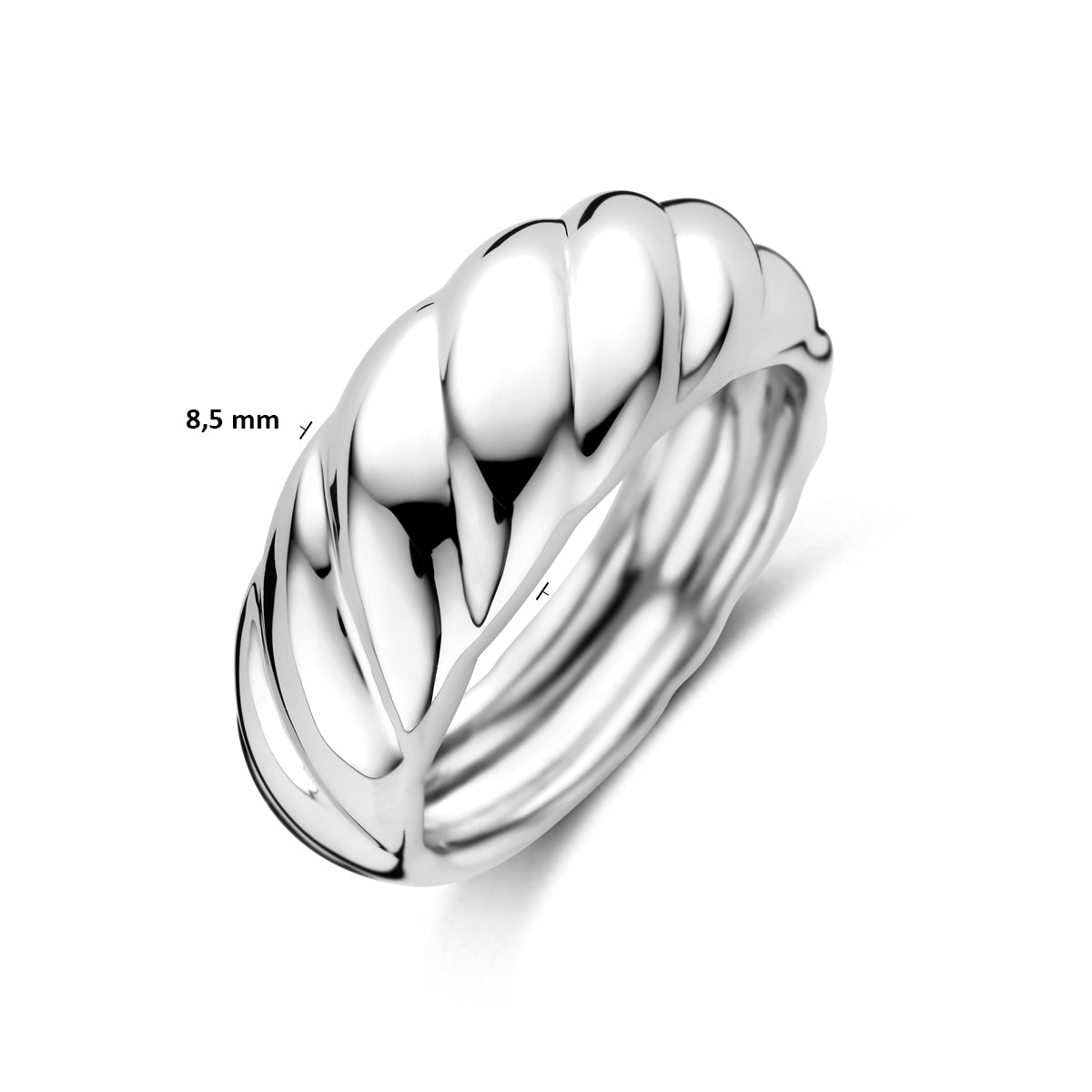 ring balloon zilver gerhodineerd