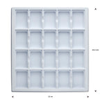 opmaaktray carrousel 245 x 220 mm wit pos materialen