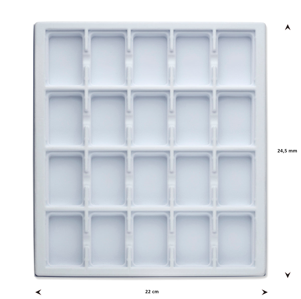 opmaaktray carrousel 245 x 220 mm wit pos materialen