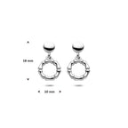 Ohrhänger 18 mm silber rhodiniert