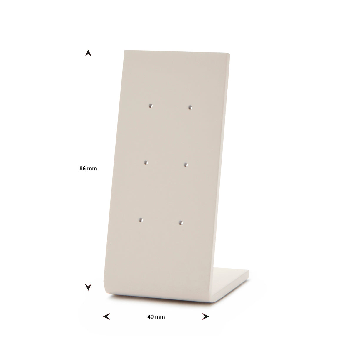 oorknoppen display beige pos materialen