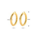 oorringen ion plating 43 mm edelstaal