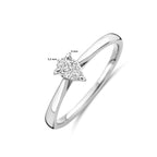 ring lab grown diamant 0.25ct h si 14K witgoud
