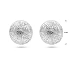 Ohrstecker 25 mm Silber rhodiniert