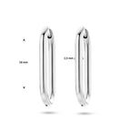 klapoorringen paperclip edelstaal