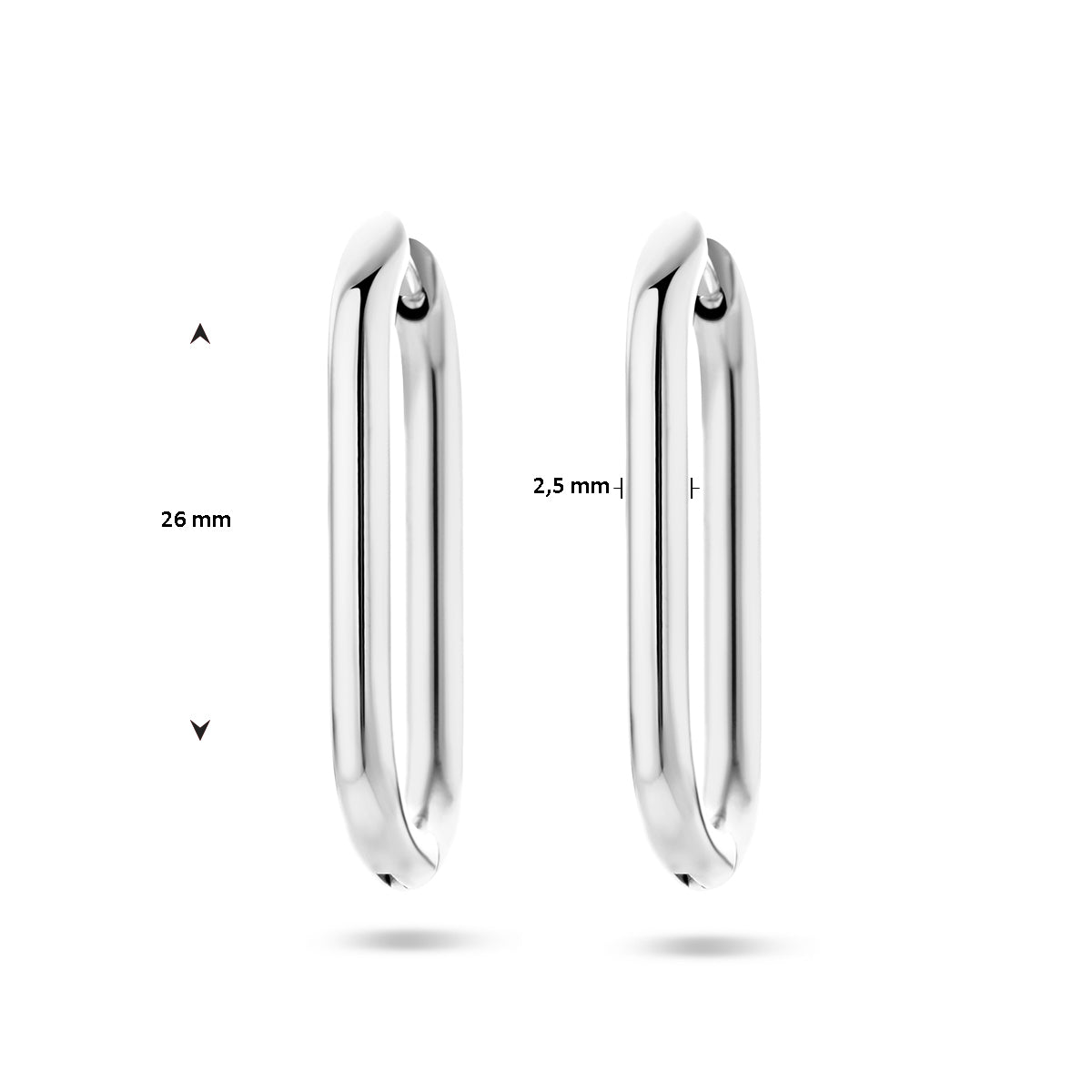klapoorringen paperclip edelstaal