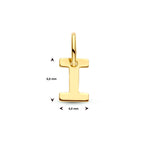9k hanger letter 9K geel