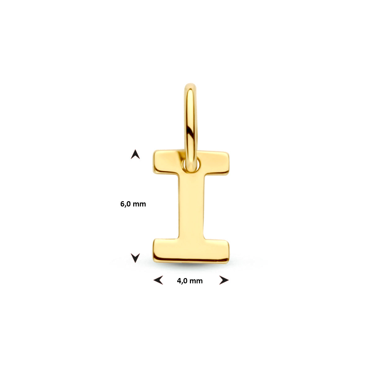 9k hanger letter 9K geel