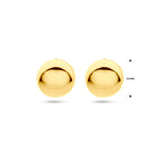 stekeroorringen 15 mm 1 micron zilver verguld (geel)