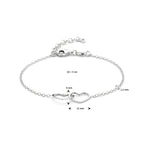Armband Herz 16 + 3 cm Silber rhodiniert