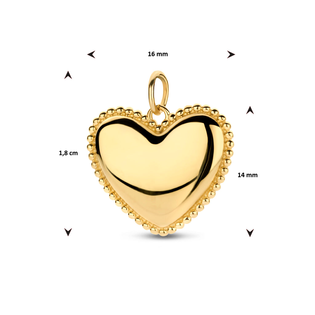 Anhänger Herz 14K Gelbgold