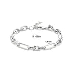 Armband Anker 6,5 mm 18 + 3 cm Silber rhodiniert