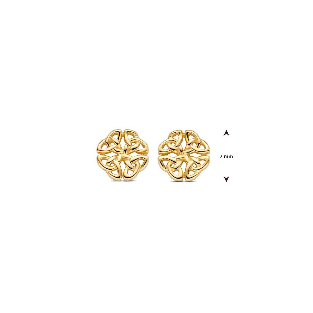 Ohrstecker 7 mm 14K Gelbgold