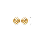 Ohrstecker 7 mm 14K Gelbgold