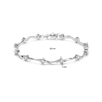 Armband Zirkonia 5,0 mm 18,5 cm Silber rhodiniert