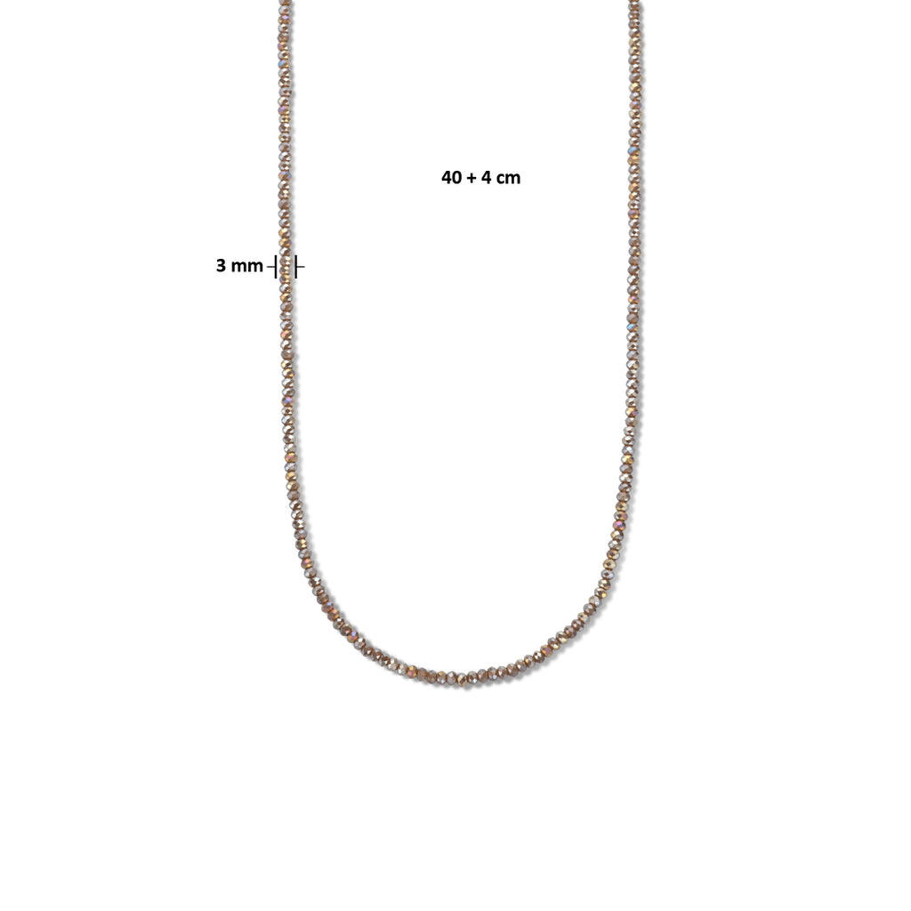 Halskette 3,0 mm 40 + 4 cm Silber rhodiniert