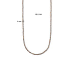 Halskette 3,0 mm 40 + 4 cm Silber rhodiniert