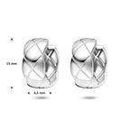 klapoorringen 15 mm zilver gerhodineerd