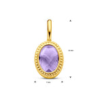 Anhänger Amethyst 14K Gelbgold