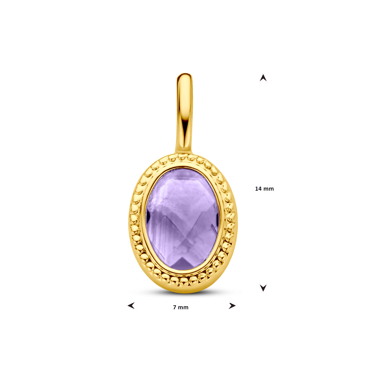 Anhänger Amethyst 14K Gelbgold