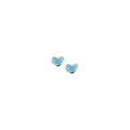 oorknoppen hart zilver wit