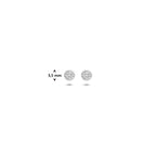 Ohrstecker Zirkonia 3,5 mm Silber rhodiniert