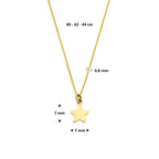 collier ster 40 - 42 - 44 cm 14K geelgoud