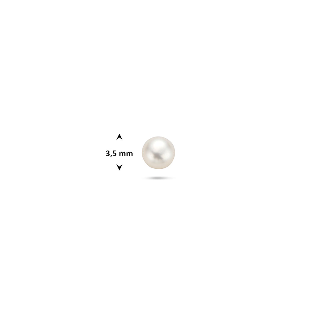 flat back piercing parel 1 micron zilver verguld (geel)
