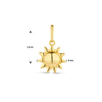 hanger zon 14K geelgoud