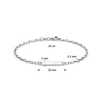 graveerarmband zilver gerhodineerd