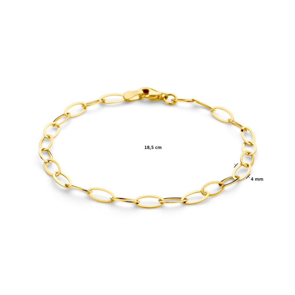 Armband 4,0 mm 18,5 cm 14K Gelbgold
