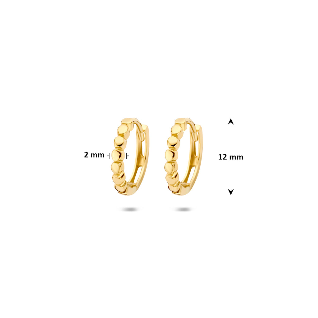 Klappcreolen 12 mm 14K Gelbgold