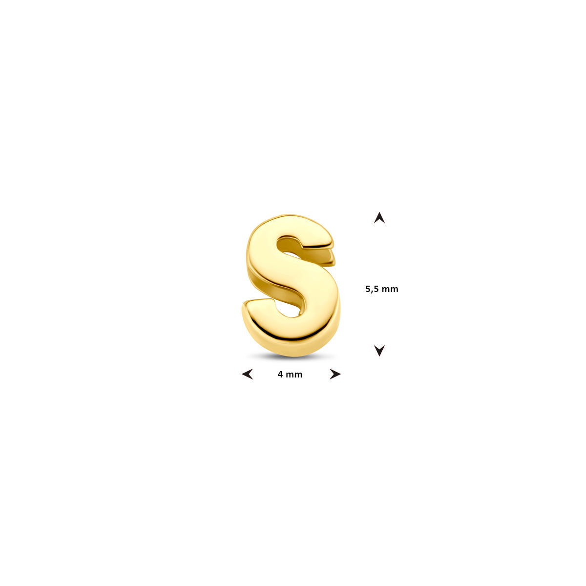 Anhänger Buchstabe 14K Gelbgold