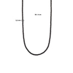 Halskette 40 + 4 cm 1 Mikron Silber vergoldet (gelb)