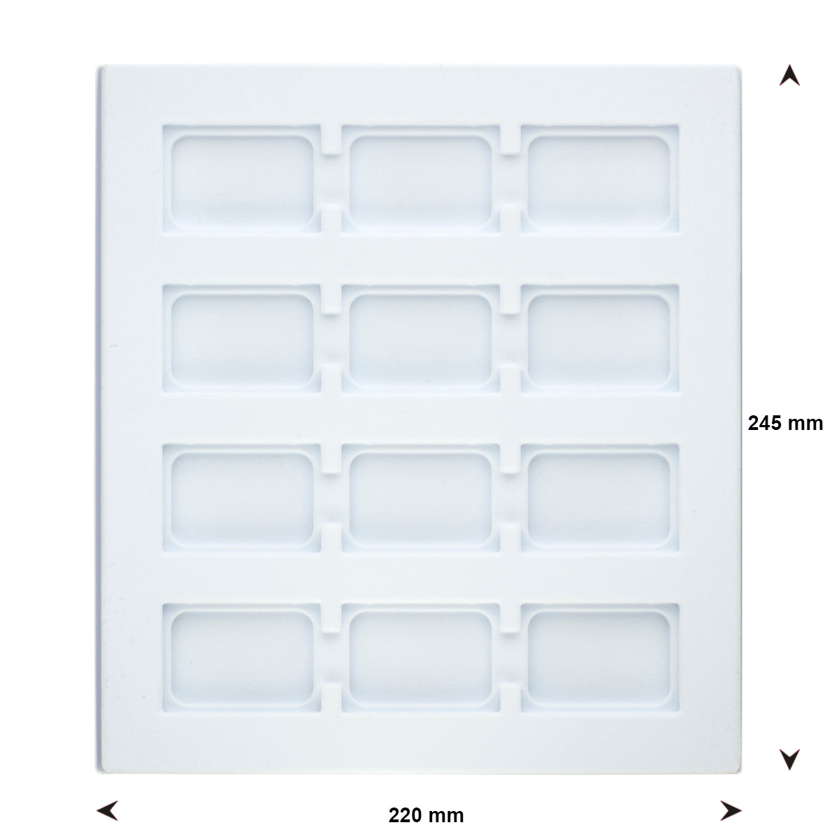 Präsentationsablage Karussell 245 x 220 mm weiß POS-Materialien