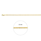 koord 2,1 mm 14K geelgoud